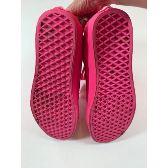 Vans Sk8-Hi High-Top Sneakers Womens 9 Hot Pink Casual Lace-Up Canvas Shoes Skat - Picture 6 of 9